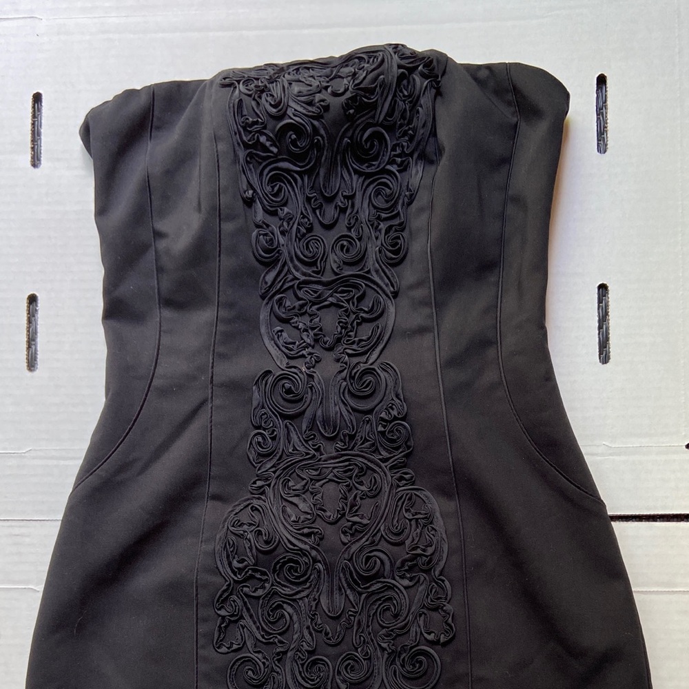 H&M black strapless dress